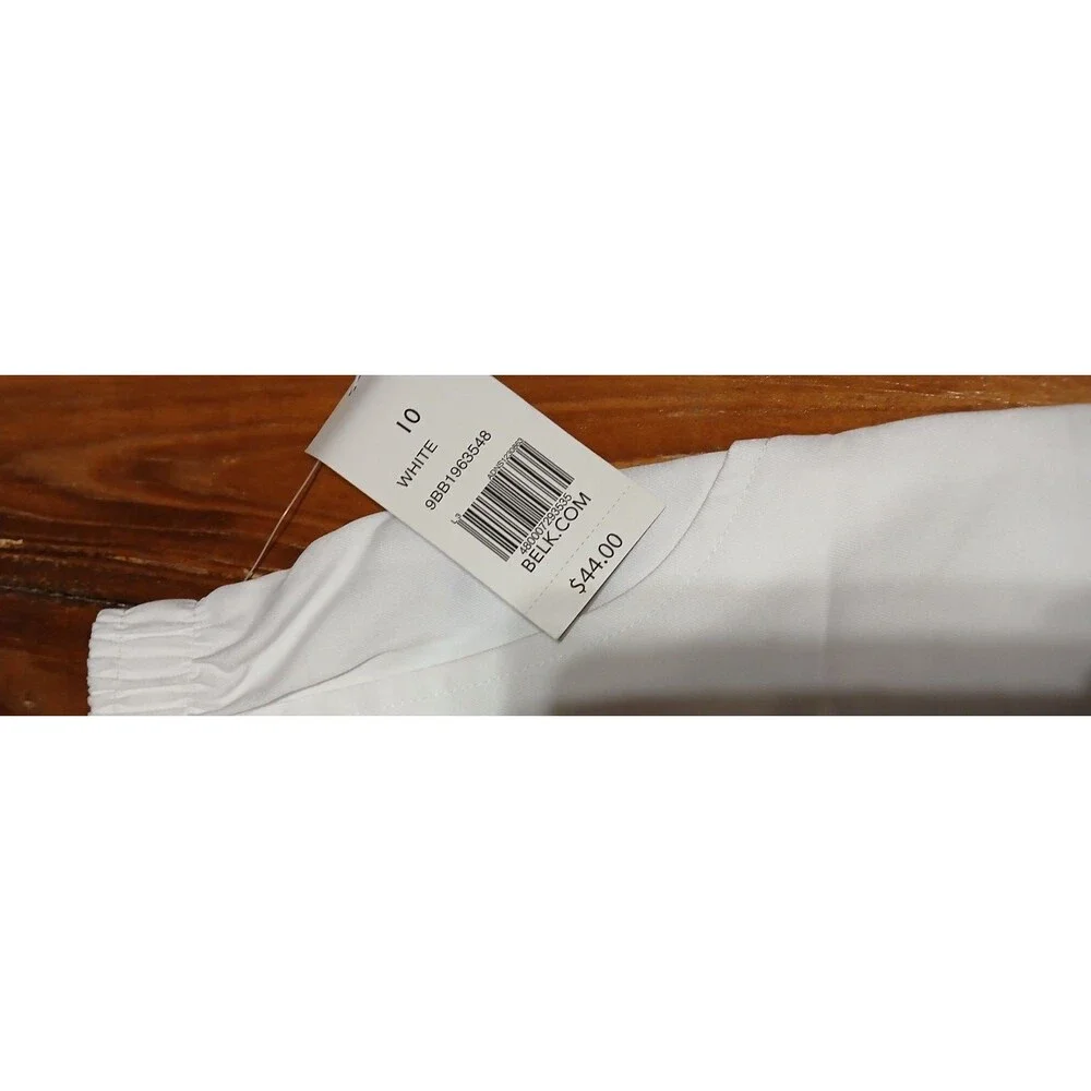 Kim Rogers White Elastic Waistband Comfort Waist Capri Pants 10 NWT - Picture 5 of 8